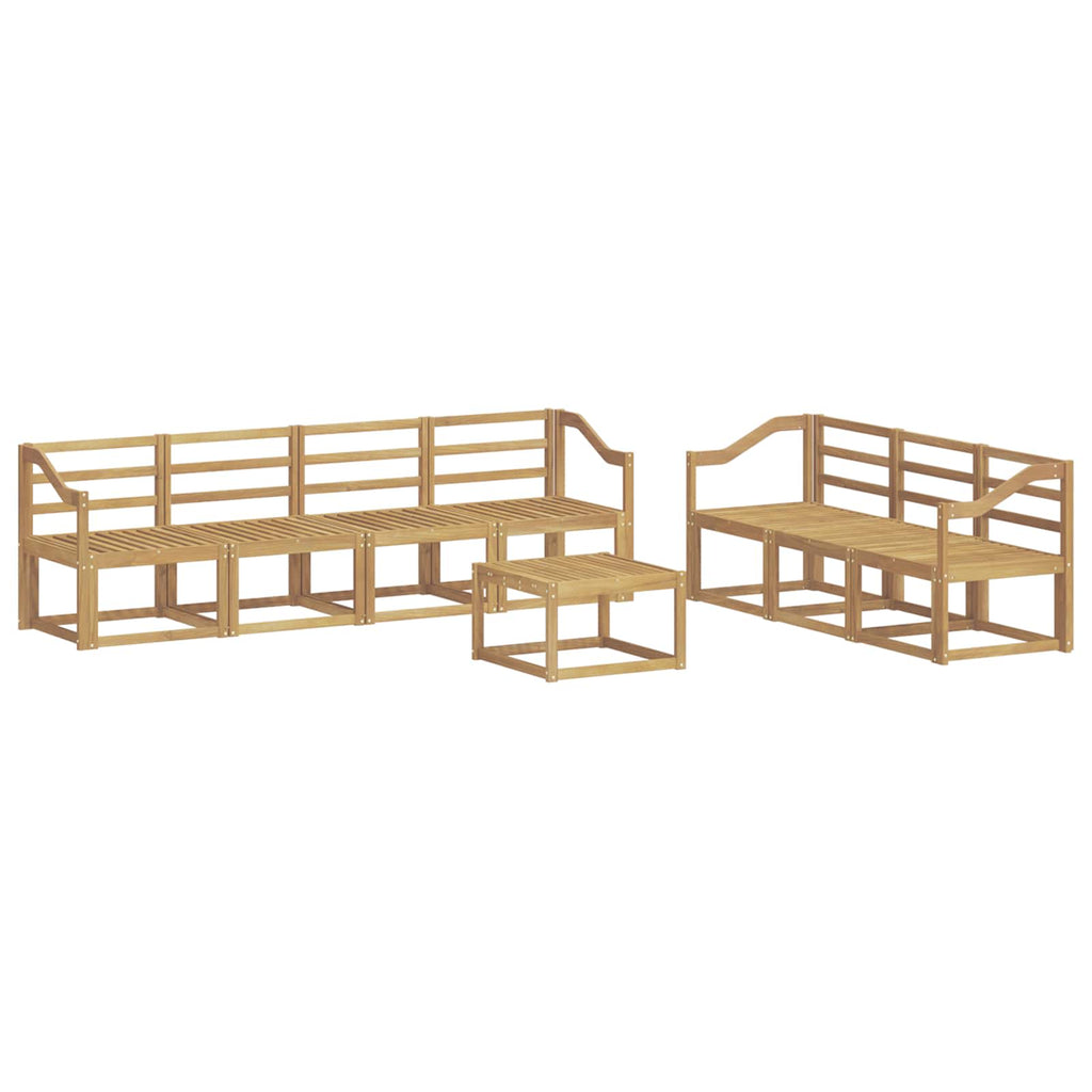 Outdoor-Sofagarnitur 8 pcs Weiß 59 x 59 x 37 cm