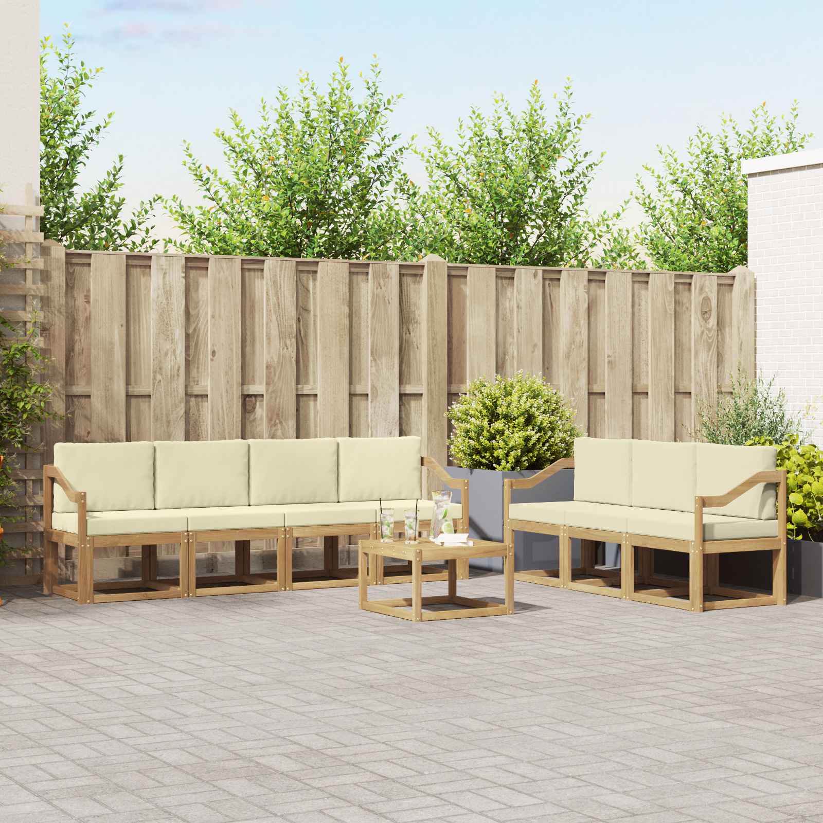 Outdoor-Sofagarnitur 7 pcs