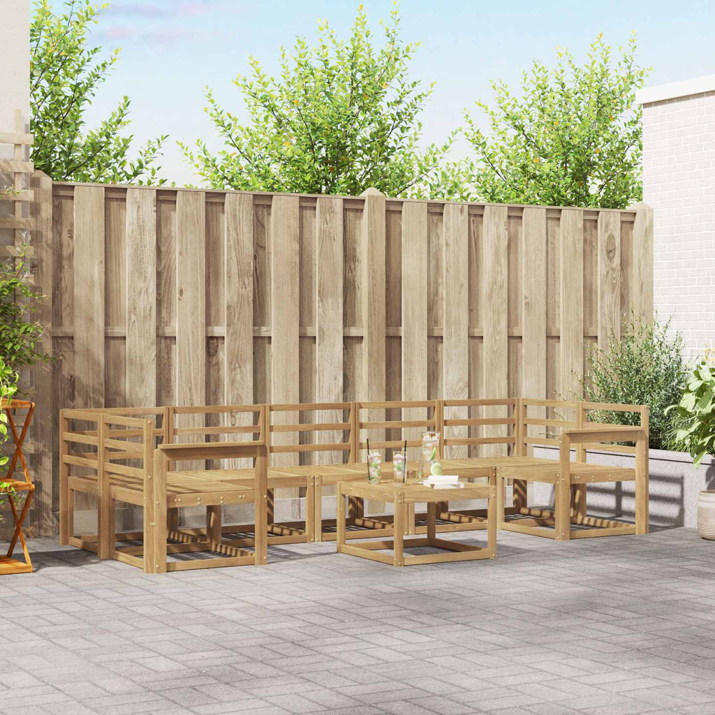 Outdoor-Sofagarnitur 8 pcs Weiß 59 x 59 x 37 cm