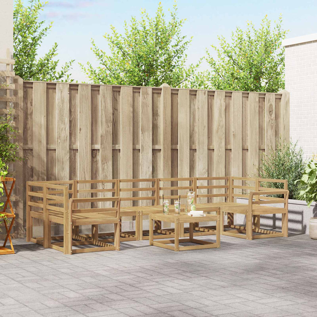 Outdoor-Sofagarnitur 8 pcs Weiß 59 x 59 x 37 cm
