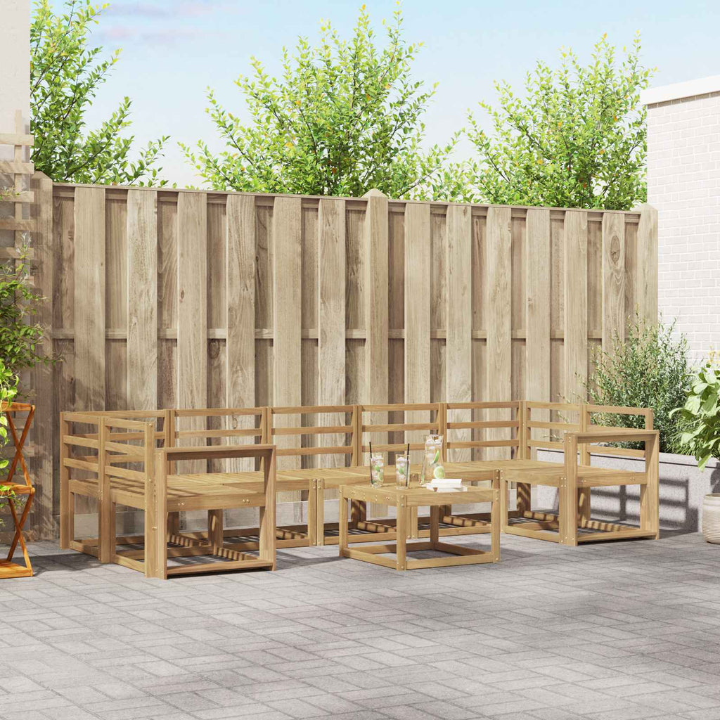 Outdoor-Sofagarnitur 8 pcs Weiß 59 x 59 x 37 cm
