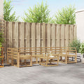 Outdoor-Sofagarnitur 8 pcs Weiß 59 x 59 x 37 cm