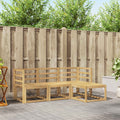 Outdoor-Sofagarnitur 4 pcs Weiß 185,5 x 122,5 x 73 cm
