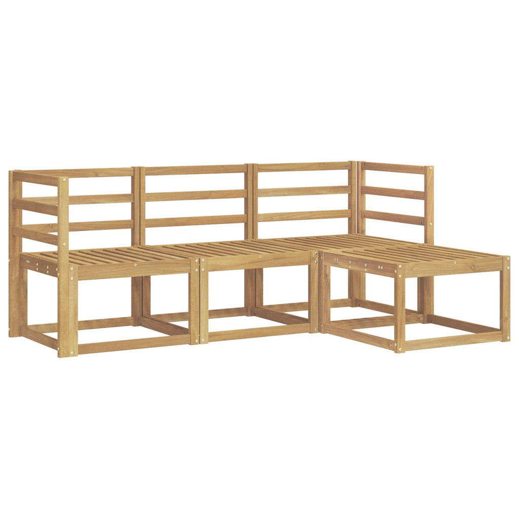 Outdoor-Sofagarnitur 4 pcs Weiß 185,5 x 122,5 x 73 cm