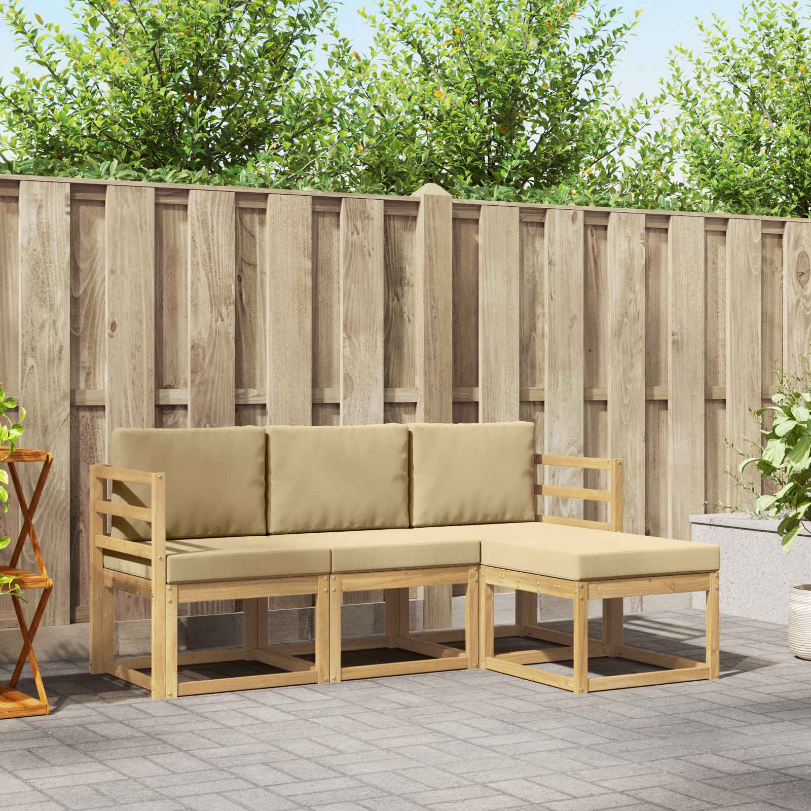 Outdoor-Sofagarnitur 4 pcs