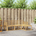 Outdoor-Sofagarnitur 4 pcs Weiß 189,5 x 122,5 x 73 cm