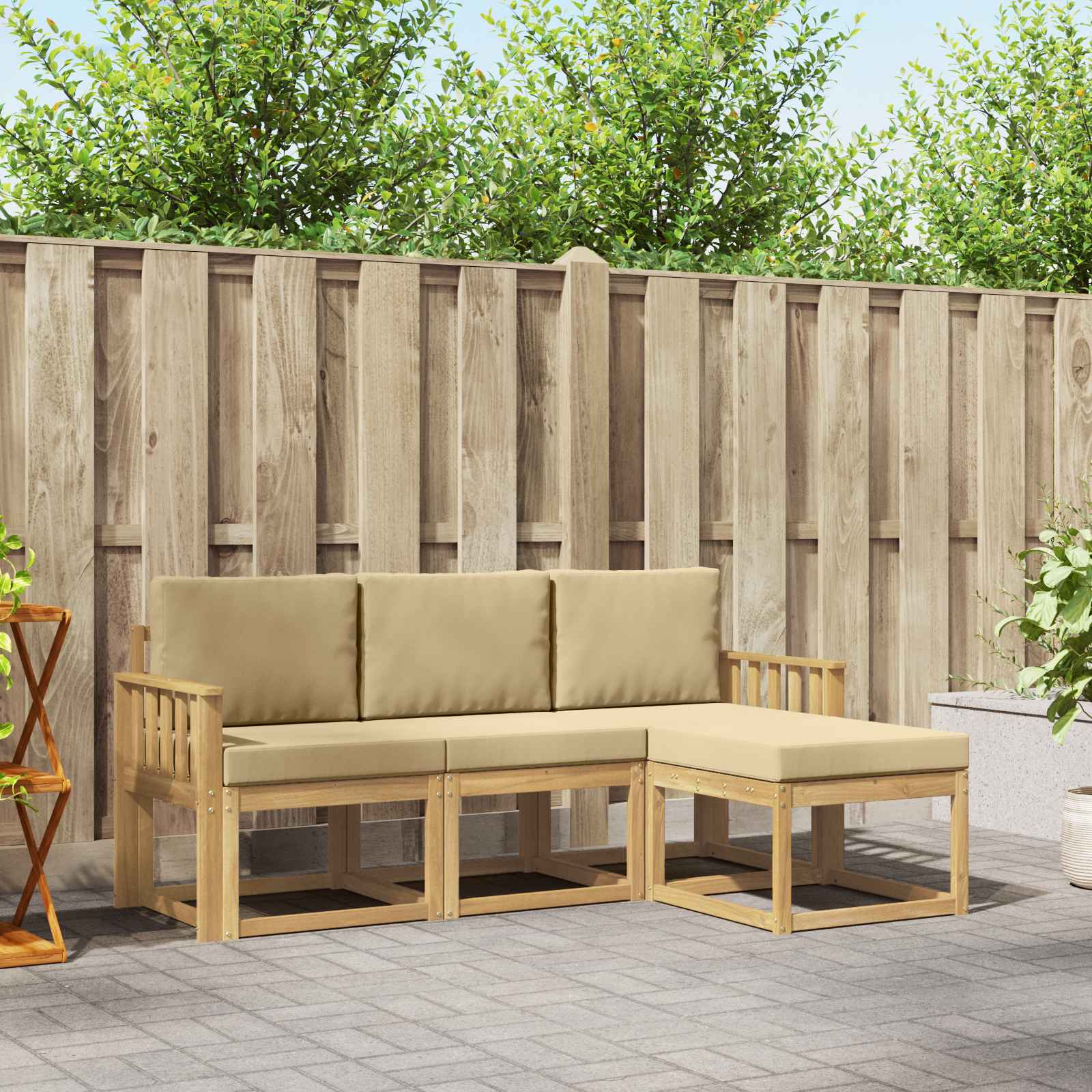 Outdoor-Sofagarnitur 4 pcs