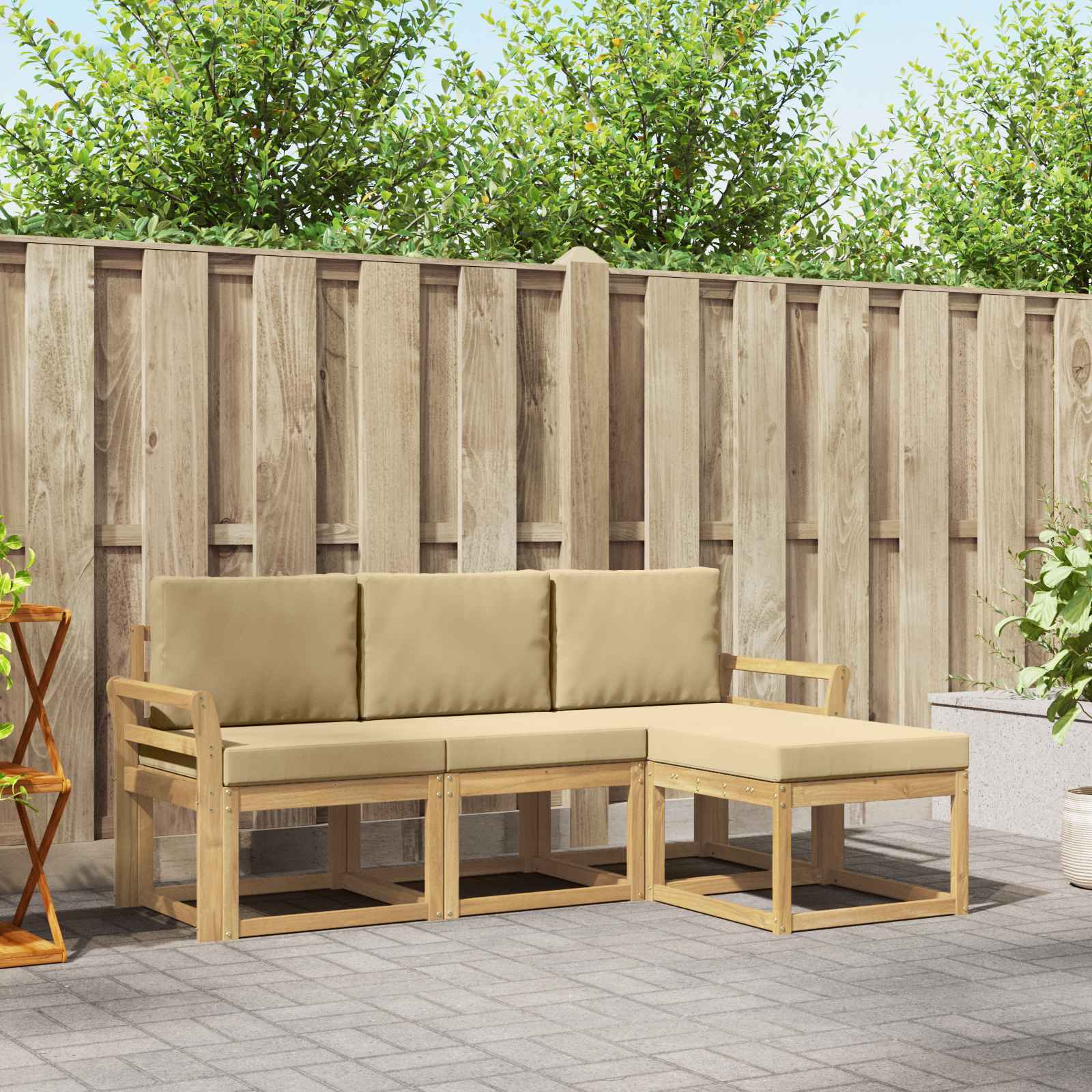Outdoor-Sofagarnitur 4 pcs