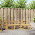 Outdoor-Sofagarnitur 4 pcs Weiß 193,5 x 122,5 x 73 cm
