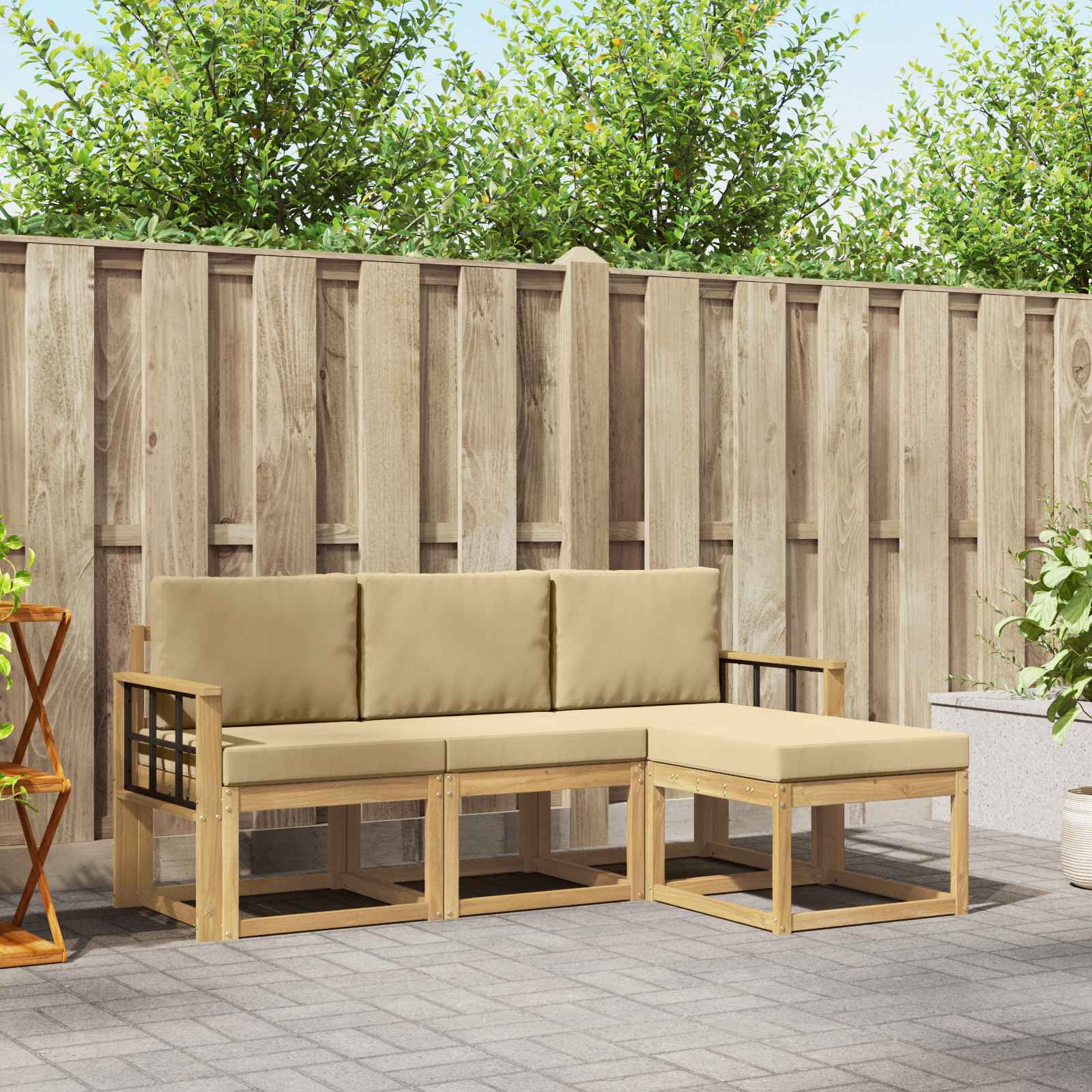 Outdoor-Sofagarnitur 4 pcs
