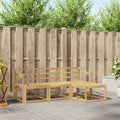 Outdoor-Sofagarnitur 4 pcs Weiß 185,5 x 122,5 x 73 cm