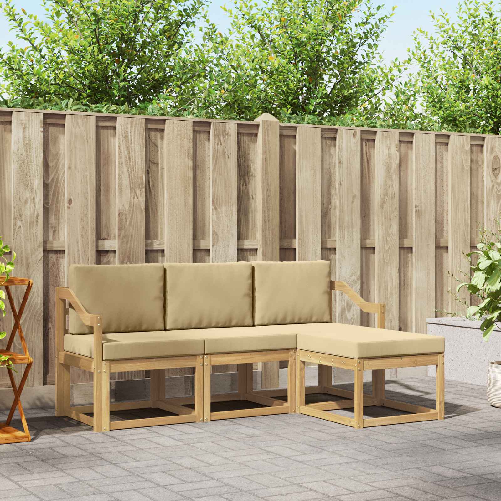 Outdoor-Sofagarnitur 4 pcs