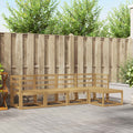 Outdoor-Sofagarnitur 5 pcs Weiß 245 x 122,5 x 73 cm