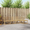 Outdoor-Sofagarnitur 5 pcs Weiß 249 x 122,5 x 73 cm
