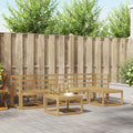 Outdoor-Sofagarnitur 6 pcs Weiß 59 x 59 x 37 cm