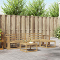 Outdoor-Sofagarnitur 6 pcs Weiß 59 x 59 x 37 cm