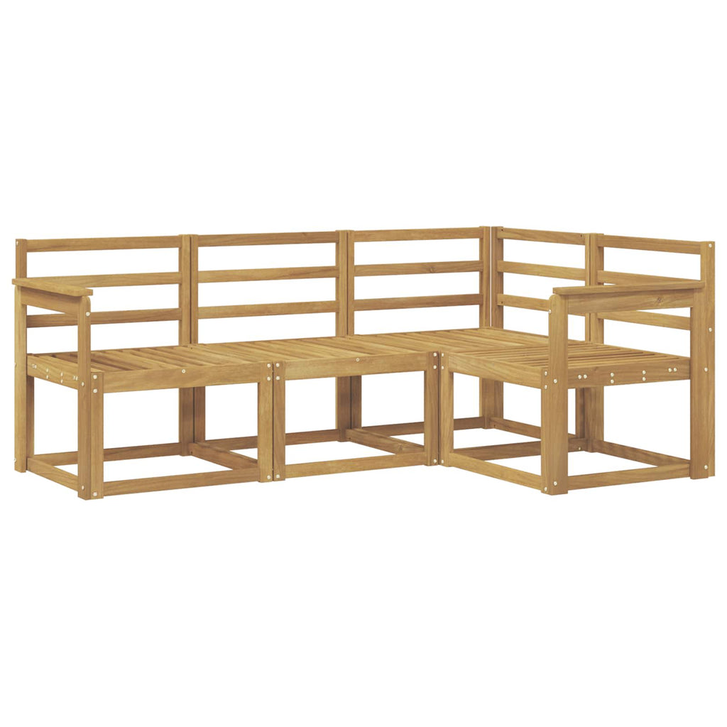 Outdoor-Sofagarnitur 4 pcs Weiß 187,5 x 128,5 x 73 cm
