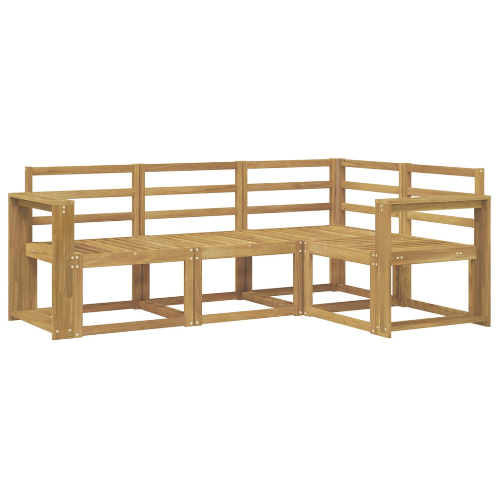 Outdoor-Sofagarnitur 4 pcs Weiß 191,5 x 132,5 x 73 cm