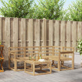 Outdoor-Sofagarnitur 5 pcs Weiß 59 x 59 x 37 cm