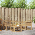 Outdoor-Sofagarnitur 5 pcs Weiß 59 x 59 x 37 cm