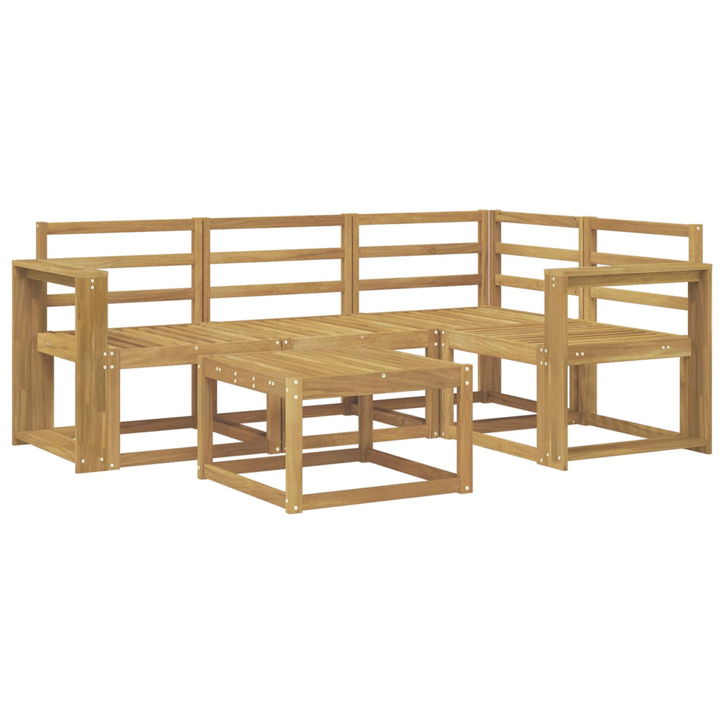 Outdoor-Sofagarnitur 5 pcs Weiß 59 x 59 x 37 cm