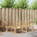 Outdoor-Sofagarnitur 5 pcs Weiß 59 x 59 x 37 cm