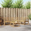 Outdoor-Sofagarnitur 6 pcs Weiß Massivholz Akazie