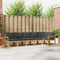 Outdoor-Sofagarnitur 6 pcs Weiß und Anthrazit Polyester