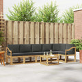 Outdoor-Sofagarnitur 7 pcs Weiß und Anthrazit Polyester
