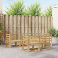 Outdoor-Sofagarnitur 7 pcs Weiß Massivholz Akazie