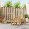 Outdoor-Sofagarnitur 7 pcs Weiß Massivholz Akazie