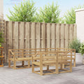 Outdoor-Sofagarnitur 7 pcs Weiß Massivholz Akazie