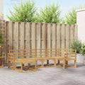 Outdoor-Sofagarnitur 6 pcs Weiß Massivholz Akazie