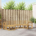 Outdoor-Sofagarnitur 6 pcs Weiß Massivholz Akazie