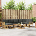 Outdoor-Sofagarnitur 8 pcs Weiß und Anthrazit Polyester