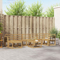 Outdoor-Sofagarnitur 8 pcs Weiß Massivholz Akazie