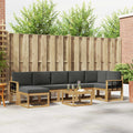 Outdoor-Sofagarnitur 8 pcs Weiß und Anthrazit Polyester