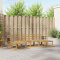 Outdoor-Sofagarnitur 6 pcs Weiß Massivholz Akazie