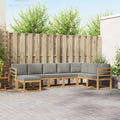 Outdoor-Sofagarnitur mit Kissen 8 pcs Weiß und Hellgrau