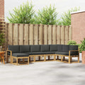 Outdoor-Sofagarnitur mit Kissen 8 pcs Weiß und Anthrazit
