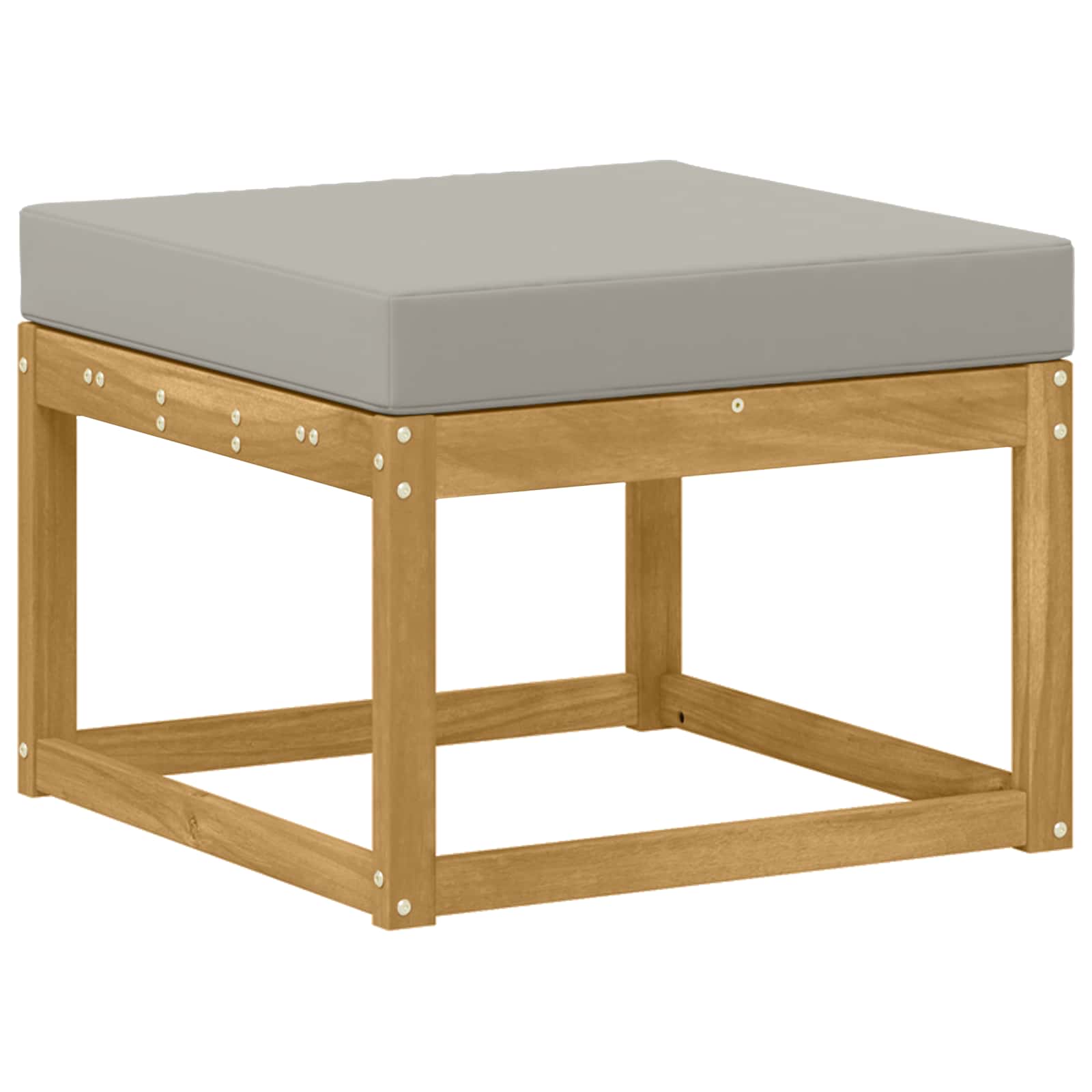 Outdoor-Sofagarnitur mit Kissen 9 pcs Weiß und Hellgrau