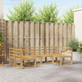 Outdoor-Sofagarnitur 6 pcs Weiß Massivholz Akazie