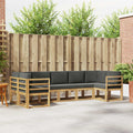 Outdoor-Sofagarnitur mit Kissen 7 pcs Weiß und Anthrazit