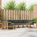 Outdoor-Sofagarnitur mit Kissen 7 pcs Weiß und Anthrazit