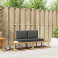 Outdoor-Sofagarnitur 2 pcs Weiß und Anthrazit Polyester