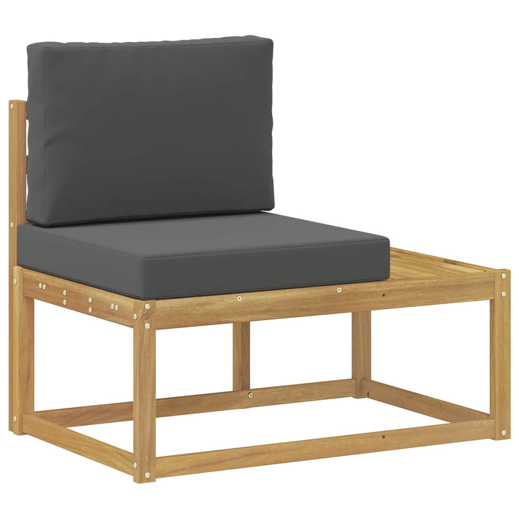 Outdoor-Sofagarnitur 2 pcs Weiß und Anthrazit Polyester
