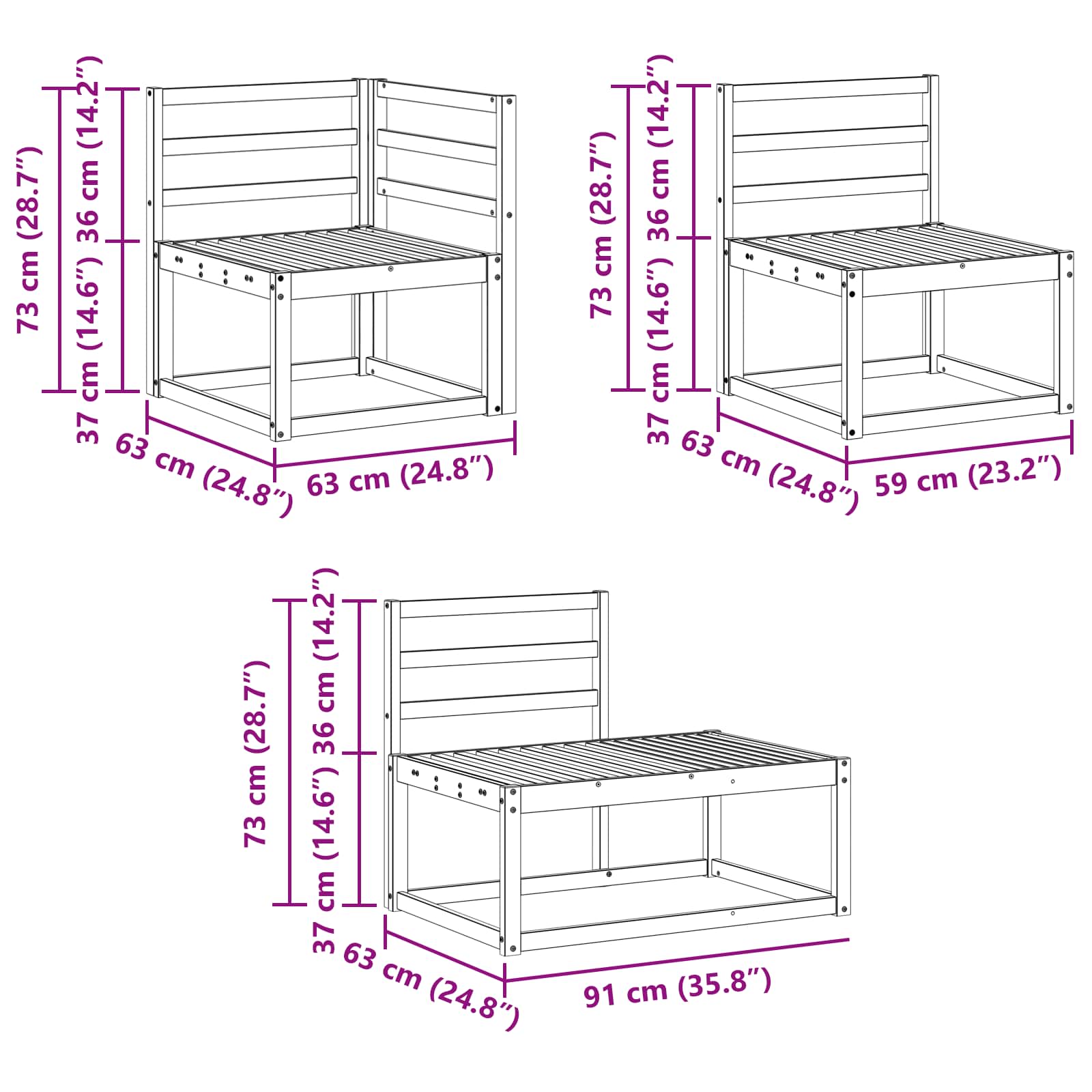 Outdoor-Sofagarnitur