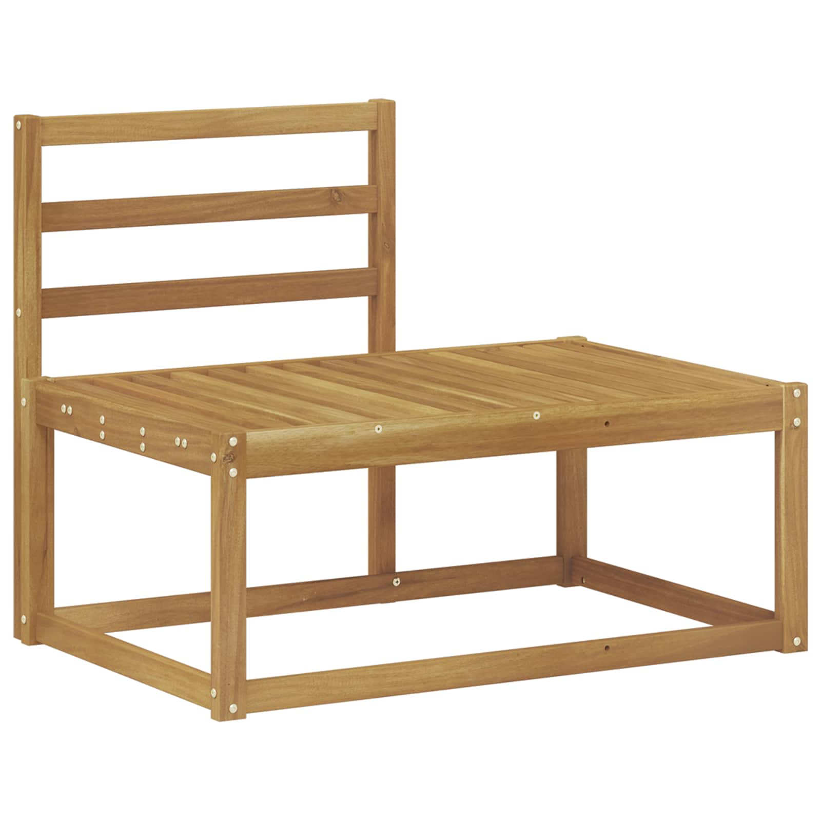 Outdoor-Sofagarnitur 7 Stück Weiß