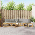 Outdoor-Sofagarnitur mit Kissen 7 Stück Weiß