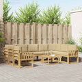 Outdoor-Sofagarnitur 10 pcs Weiß und Beige 59 x 59 x 37 cm